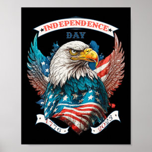 Lycklig Independence day, Nordamerika och USA flag Poster