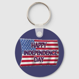 Lycklig Independence day Nyckelring