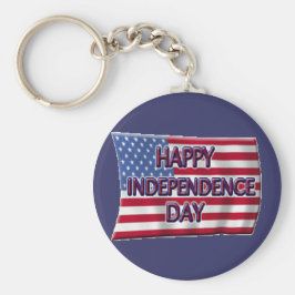 Lycklig Independence day Nyckelring