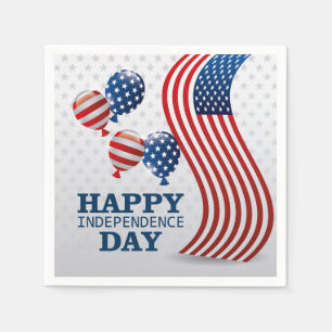 Lycklig Independence day Pappersservett