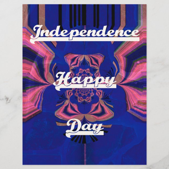 Lycklig Independence day Patriotic Vector Design (Framsida)