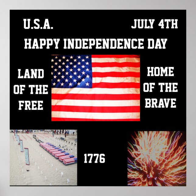 LYCKLIG INDEPENDENCE DAY poster (Framsidan)