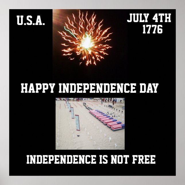 LYCKLIG INDEPENDENCE DAY poster (Framsidan)