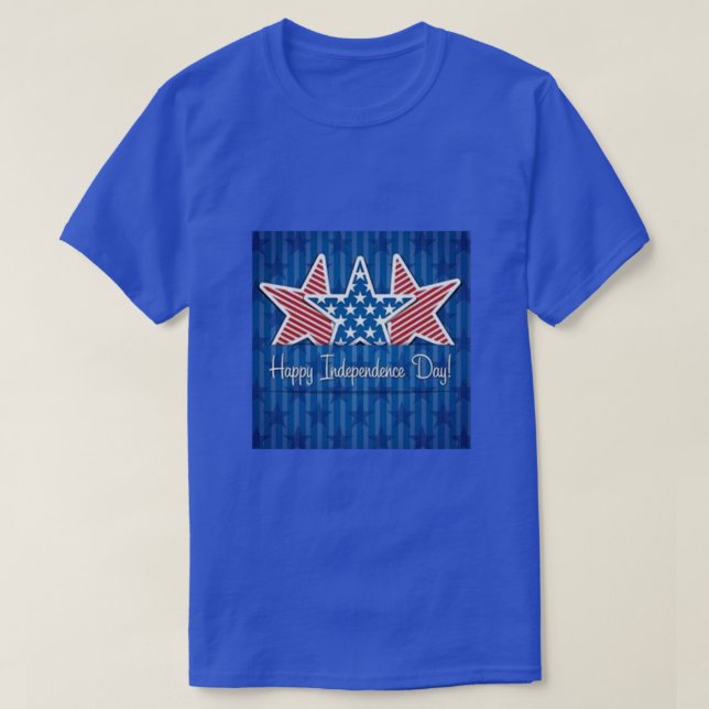 Lycklig Independence day Tee Shirt (Design framsida)