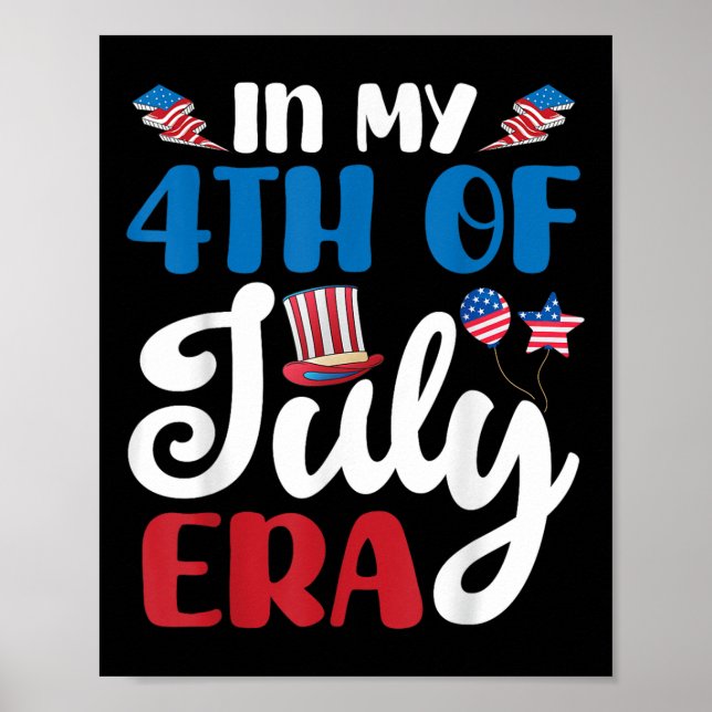 Lycklig Independence day under min 4:e juli Era Pa Poster (Framsidan)