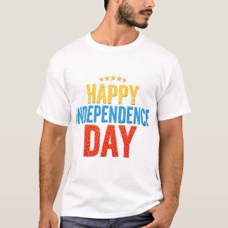 Lycklig Independence day, USA! Firande av frihet o T Shirt