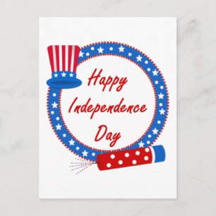 Lycklig Independence day Vykort