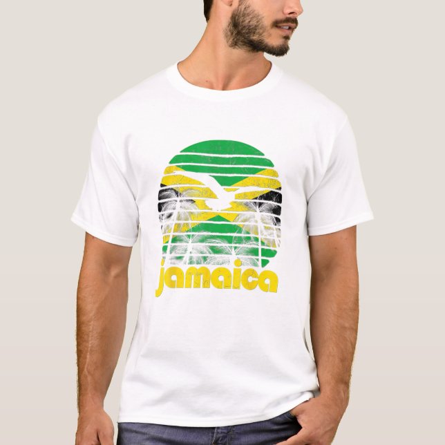 Lycklig Independence Jamaica, Est 6e augusti 1962, T Shirt (Framsida)