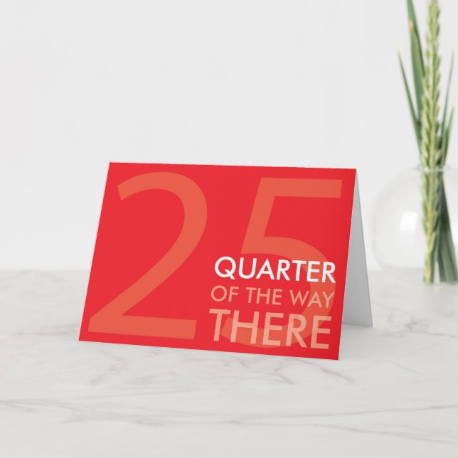 Lycklig inkvarterar århundradefödelsedagkortet kort (Framsida)