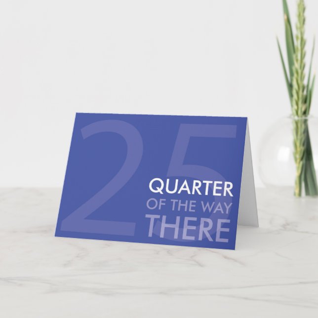 Lycklig inkvarterar århundradefödelsedagkortet kort (Framsida)