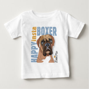 Lycklig Insta Boxer - Zani Mo Hund T Shirt