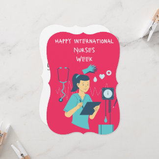 Lycklig Internationell Nurses vecka