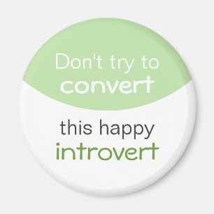 Lycklig Introvert Magnet