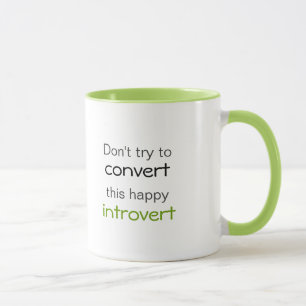 Lycklig Introvert Mugg