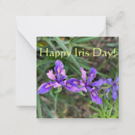 Lycklig Iris-dagen! Anteckningskort