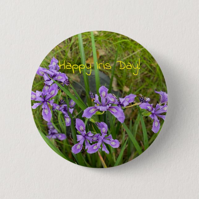 Lycklig Iris-dagen! Knapp (Framsida)