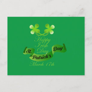 Lycklig Irish Day Vykort
