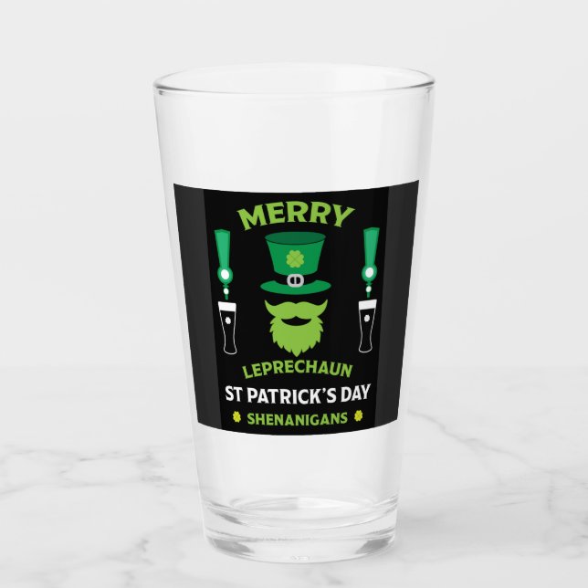 Lycklig Irish Saint patrick's day Australien den 1 Glaskopp (Framsida)