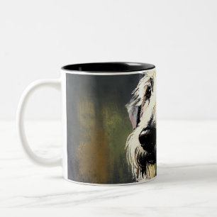 Lycklig Irish Wolfhound Två-Tonad Mugg