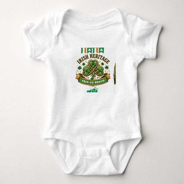 Lycklig irländsk andesign för logotyp t shirt (Framsida)
