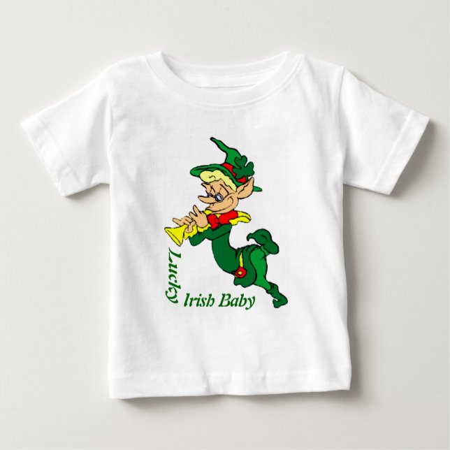 Lycklig irländsk baby t shirt (Framsida)