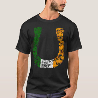 lycklig irländsk hästsko t shirt