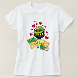 Lycklig irländsk katt! t-shirt