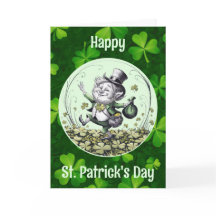 Lycklig irländsk Leprechaun