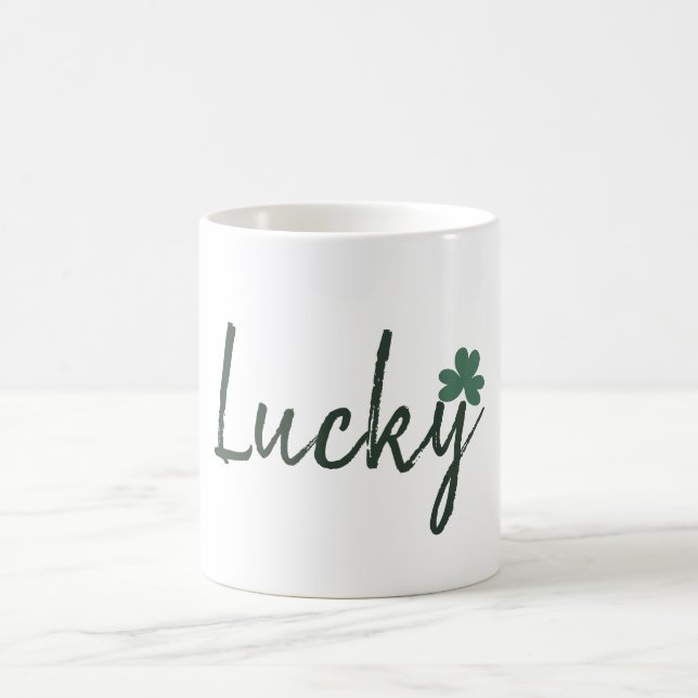 Lycklig irländsk Shamrock St Patricks Day     Kaffemugg (Center)
