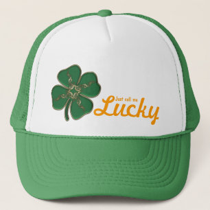 Lycklig irländsk Shamrock Truckerkeps
