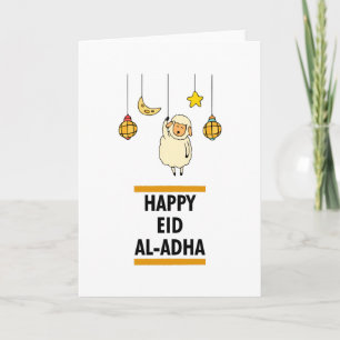 Lycklig islamisk Eid al-Adha Mubarak Kort