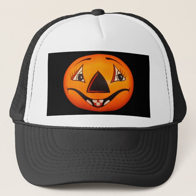 Lycklig Jack O’ Lantern Halloween Keps (Framsida)