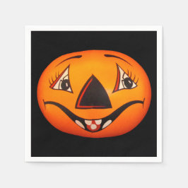 Lycklig Jack O’ Lantern Halloween Pappersservett