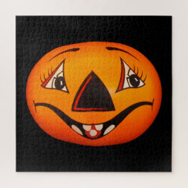 Lycklig Jack O’ Lantern Halloween Pussel