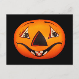 Lycklig Jack O’ Lantern Halloween Vykort