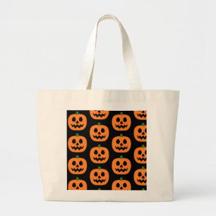 Lycklig Jack-O-Lantern Jumbo Tygkasse
