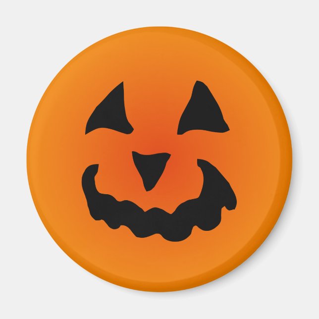 Lycklig Jack-o-Lantern Magnet (Framsidan)