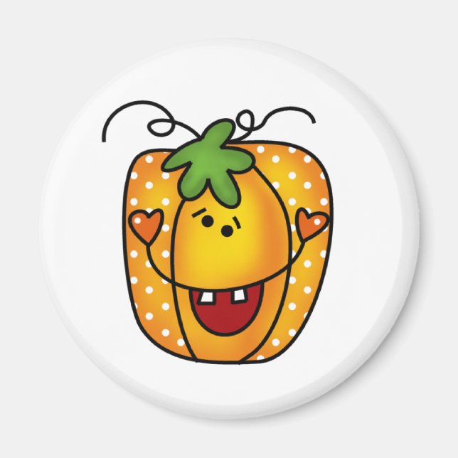 Lycklig Jack o lantern Magnet (Framsidan)