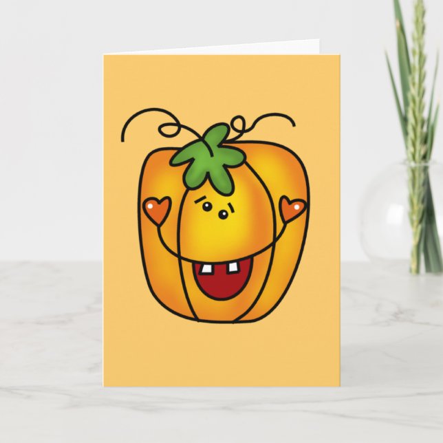 Lycklig Jack o lantern Tshirts och gåvor Kort (Framsida)