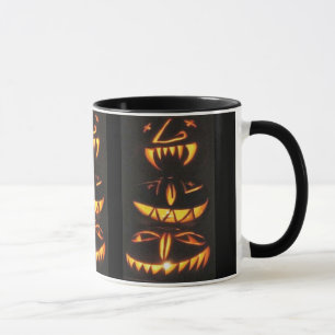 Lycklig Jack o'Lantern Ansikte Mugg