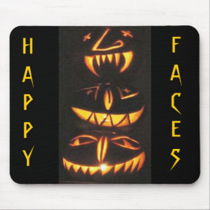 Lycklig Jack o'Lantern Ansikte Musmatta