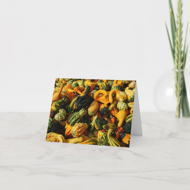 Lycklig-jaktgourdkort Kort (Framsida)