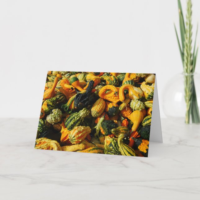 Lycklig-jaktgourdkort Kort (Framsida)