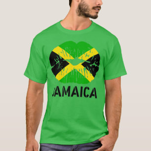 Lycklig Jamaica 60:e Independence day Läppar Jamai T Shirt