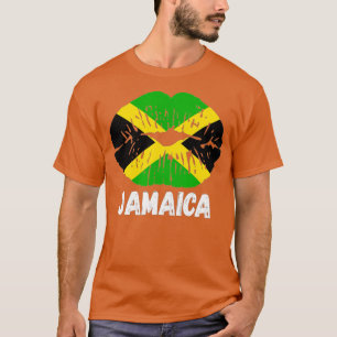 Lycklig Jamaica 60:e Independence day Läppar Jamai T Shirt