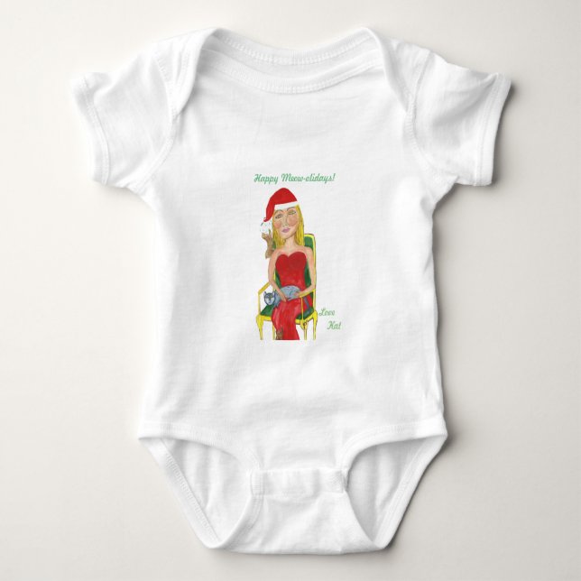 Lycklig Jamar-olidays! Kärlek Kat T-shirt (Framsida)