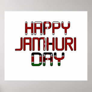 Lycklig Jamhuri Day Poster