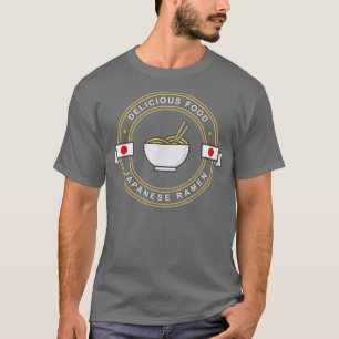 Lycklig Japan Ramen Noodles Tokyo Sushi Asia Tofu T Shirt