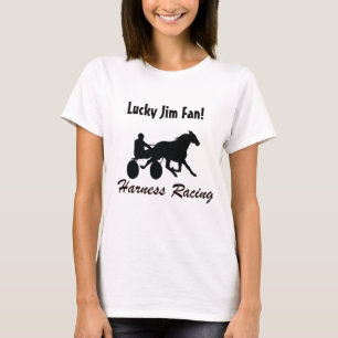 Lycklig Jim för travsport fläkt! Tee Shirt