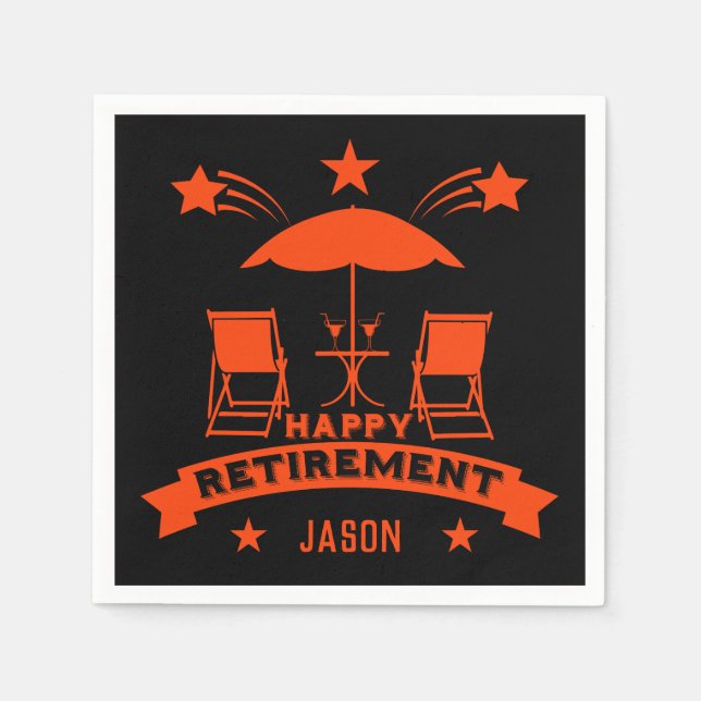 Lycklig Jobb Pension Pappersservett (Framsidan)